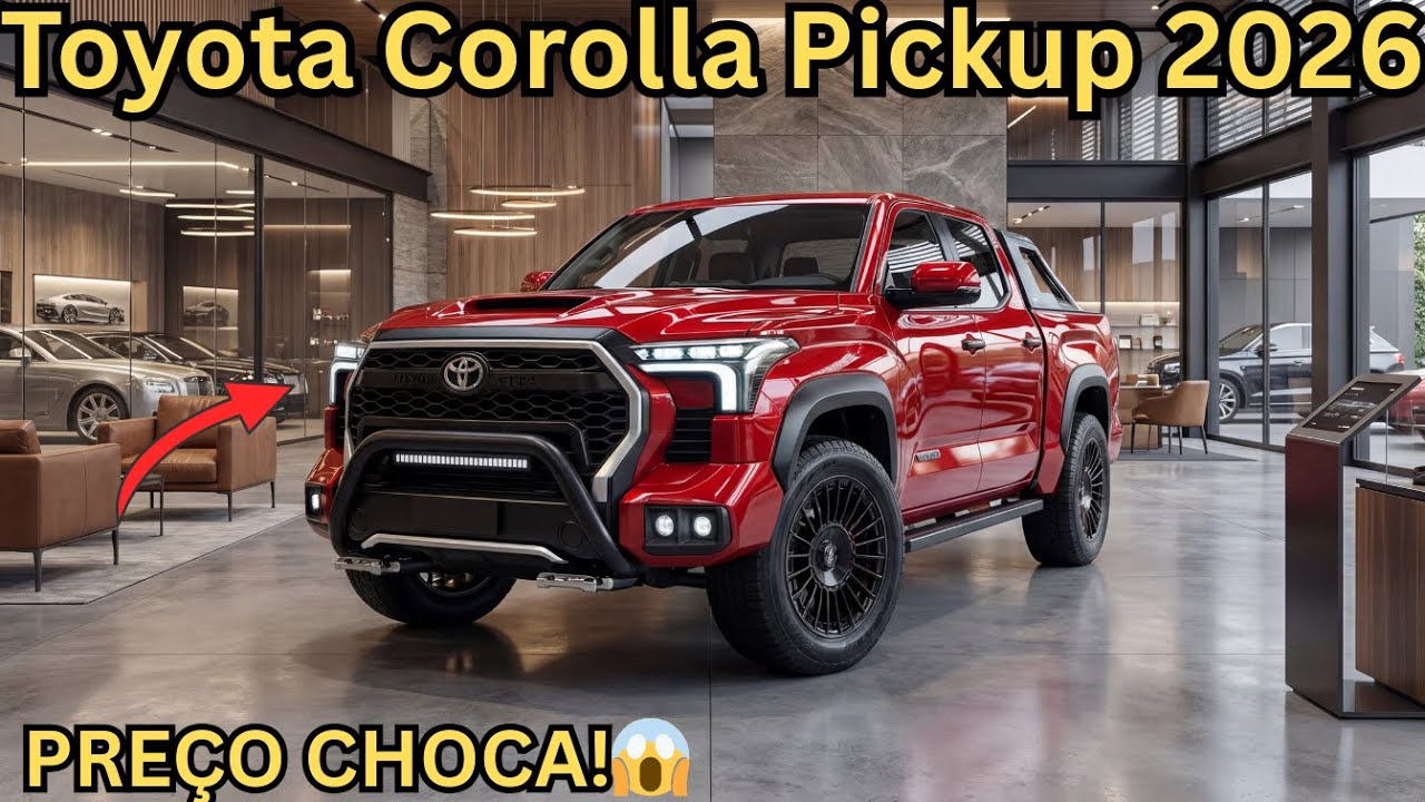 Toyota Corolla Pickup 2026 – Preço, Interior e Consumo REVELADOS!