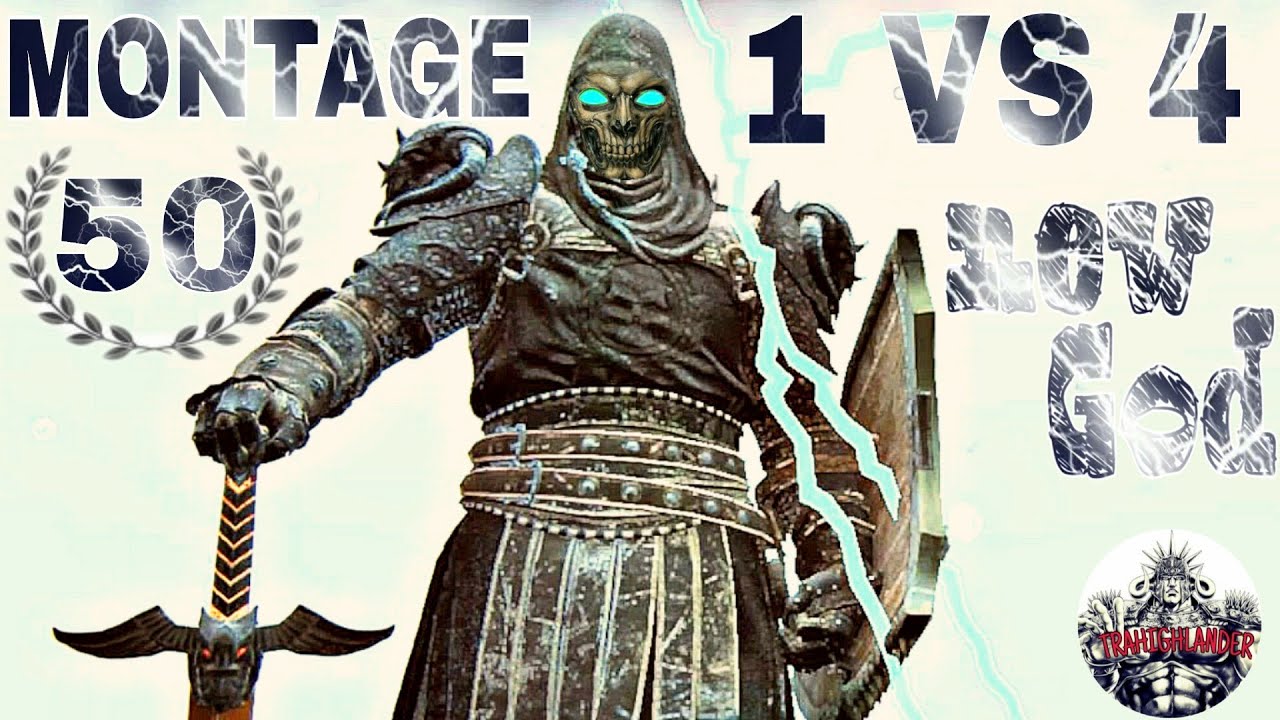 For honor Black prior rep 50 montage 1 vs 4 - antigank(special 1500 sub)
