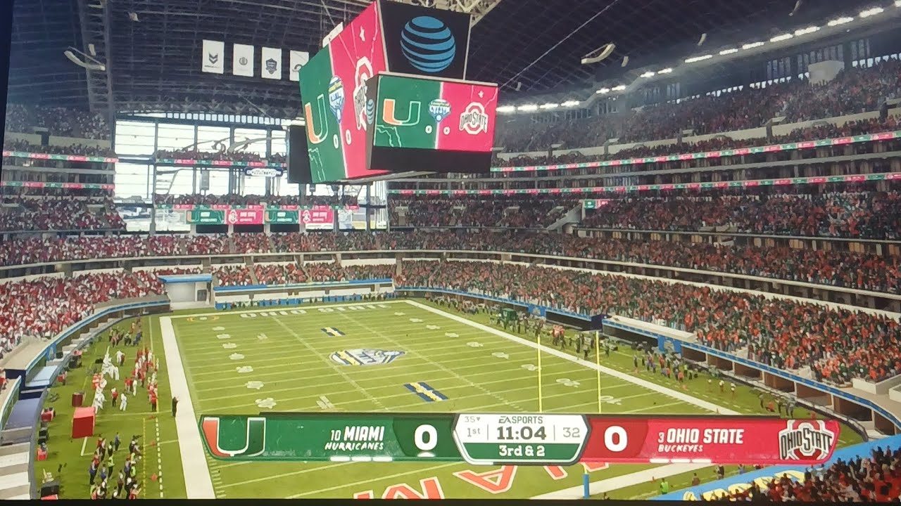  College Football 26 Ohio state V.s. Miami Hurricanes 🌀