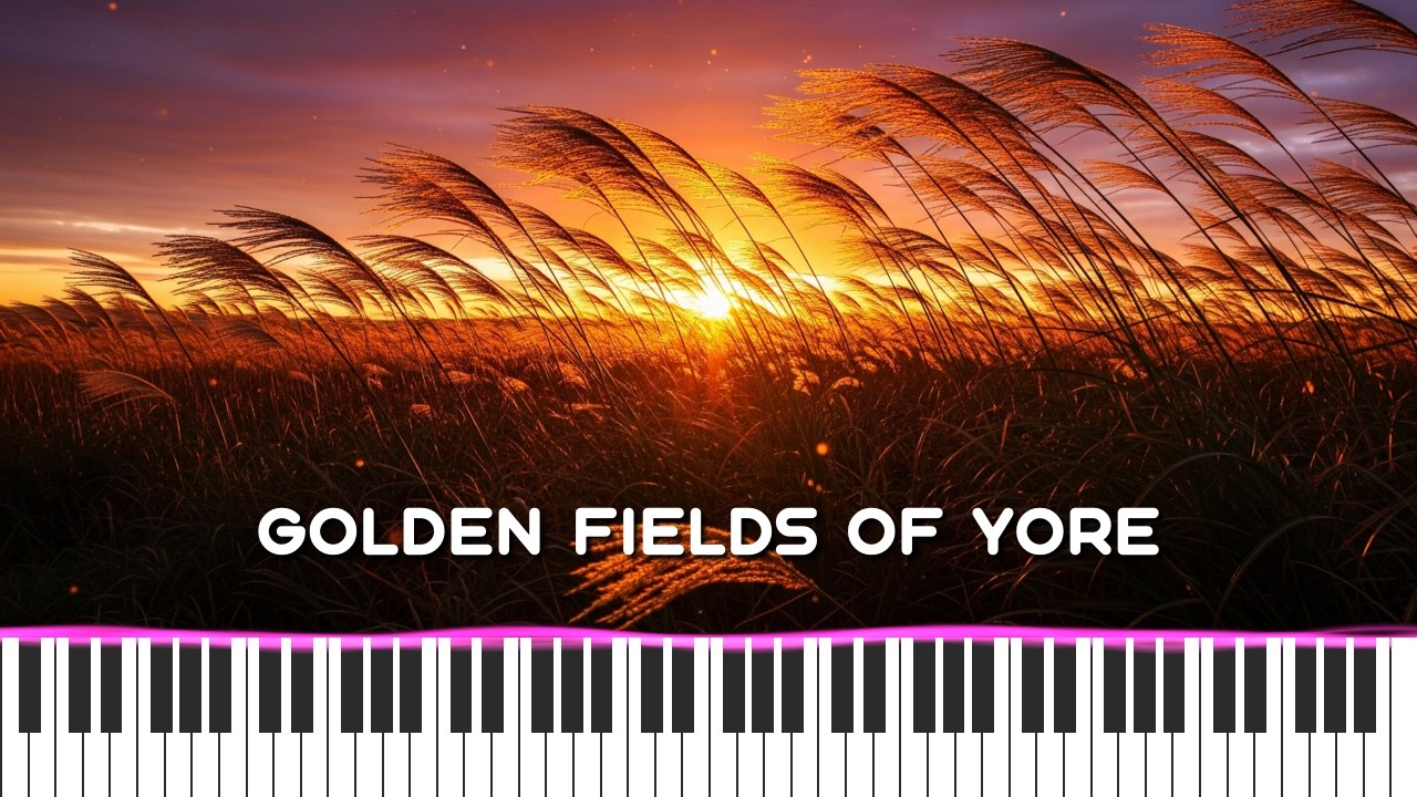 Golden Fields of Yore - MIDI Visualization