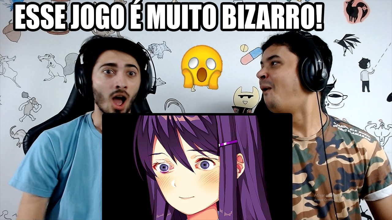 REACT O EPISÓDIO MAIS BIZARRO! - Doki Doki Literature Club (Kleberiano Games)