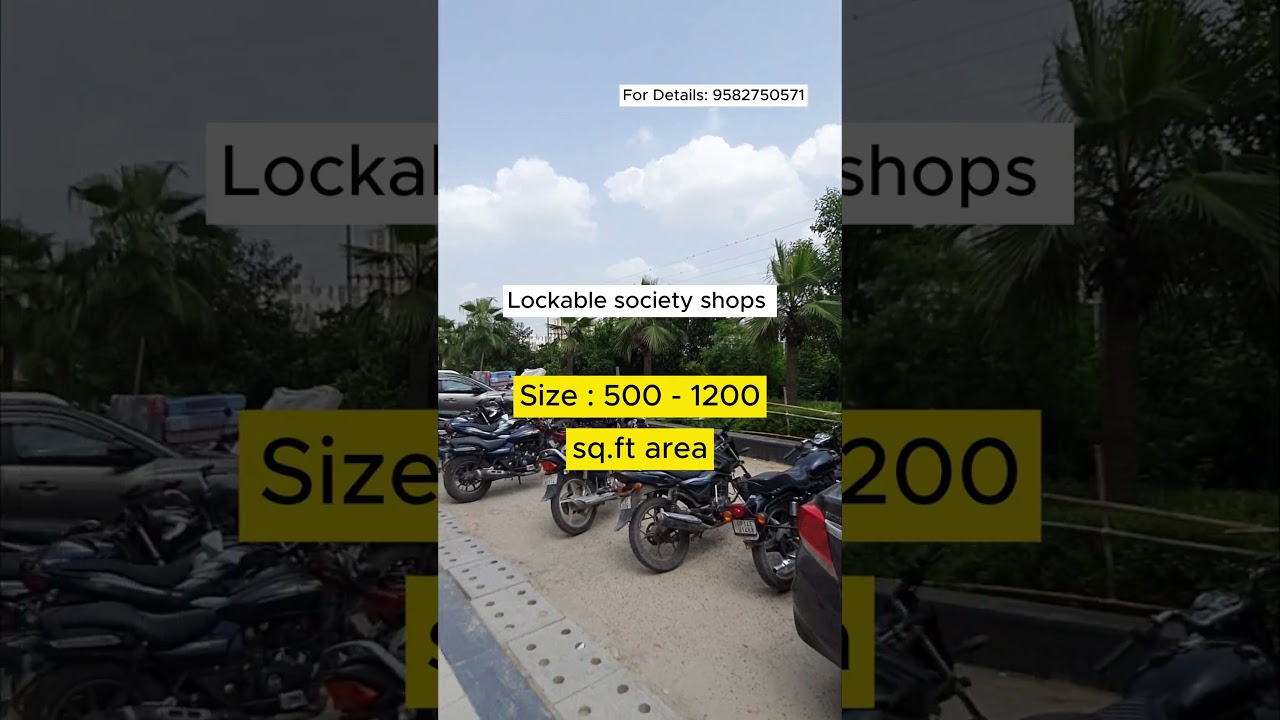 Cherry County society shops in Techzone 4 Greater Noida West | lockable shops | investment #short
