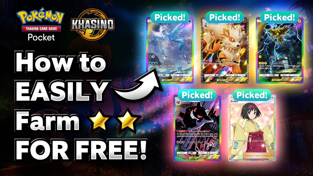 Как ЛЕГКО фармить 2☆ карты БЕСПЛАТНО! — Pokémon TCG Pocket — PTCGP