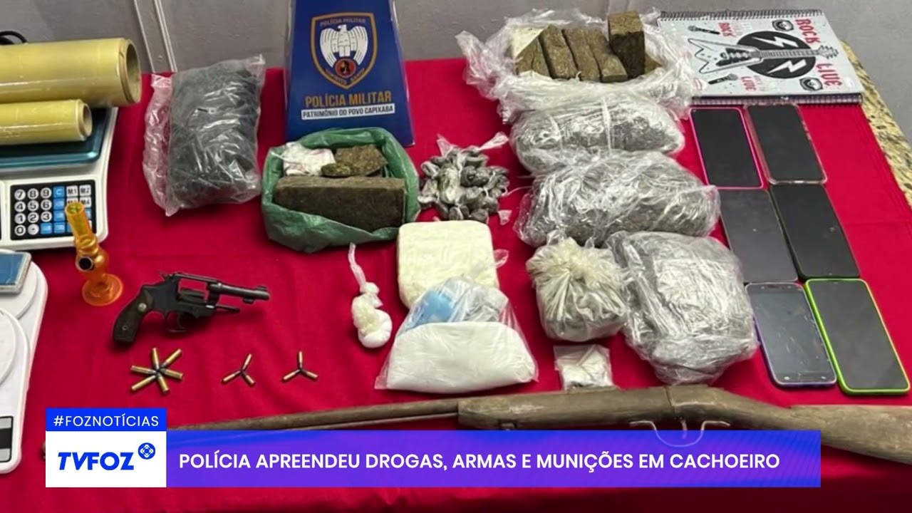 Pol&iacute;cia apreendeu drogas, armas e muni&ccedil;&otilde;es em Cachoeiro