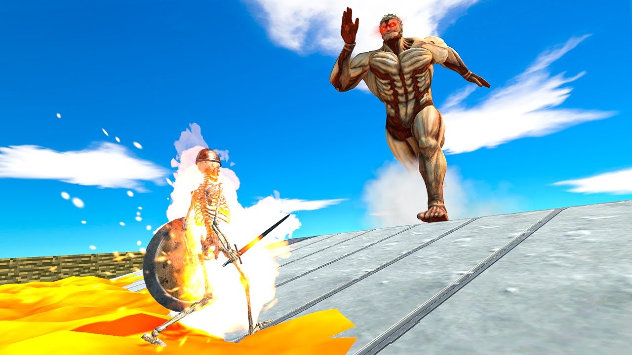 CAN ANYONE cross the LAVA MOLTEN and defeat the FURIOUS TITAN? - Animal Revolt Battle Simulator