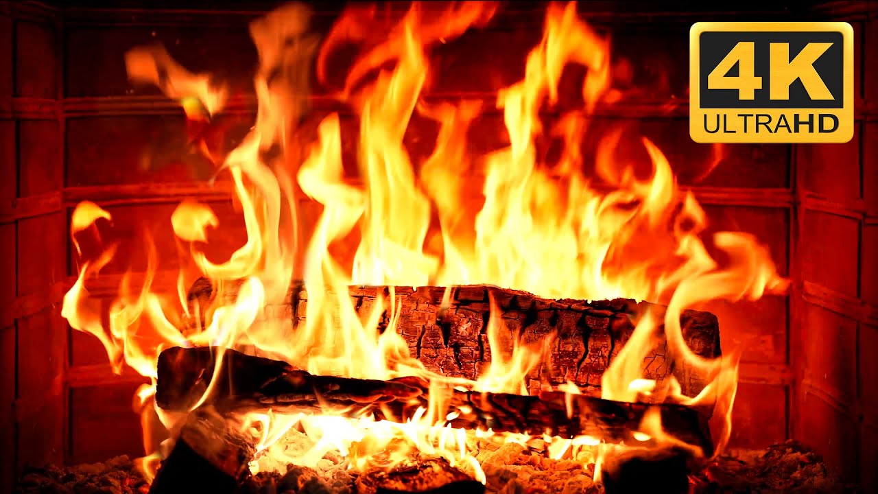 🔥 Cozy Fireplace 4K with Crackling Logs | Warm Ambience for Stress and Insomnia Relief