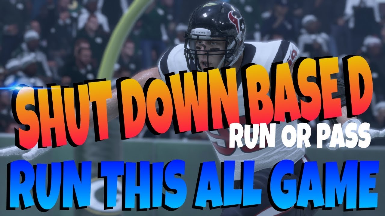 LOCK DOWN 46 NORMAL THE PRO'S USE! POST PATCH STOPS ANY RUN OR PASS IN MADDEN 18! BEST BASE DEFENSE