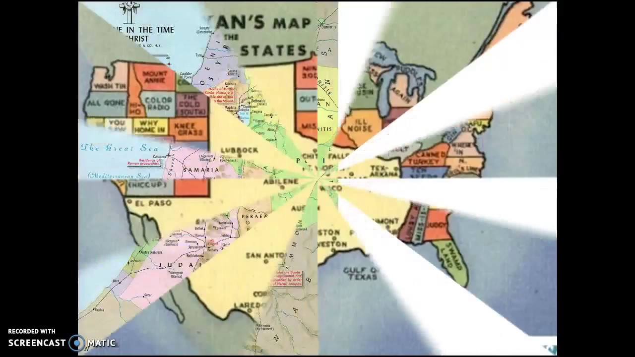1st Century Palestine Map