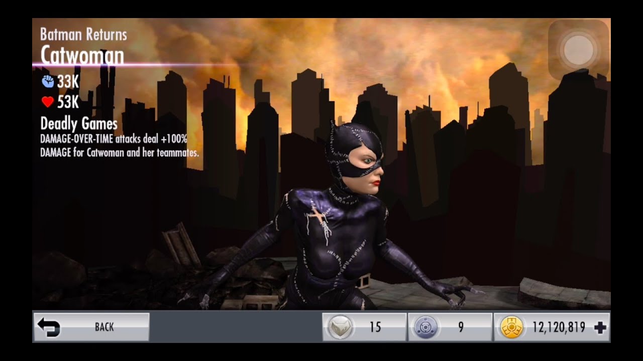 Injustice iOS Batman Returns Catwoman EVII LVL50 Review