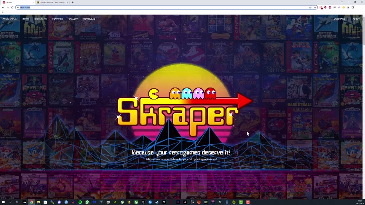 Skraper tutorial for roms on AtGames Legends Unchained
