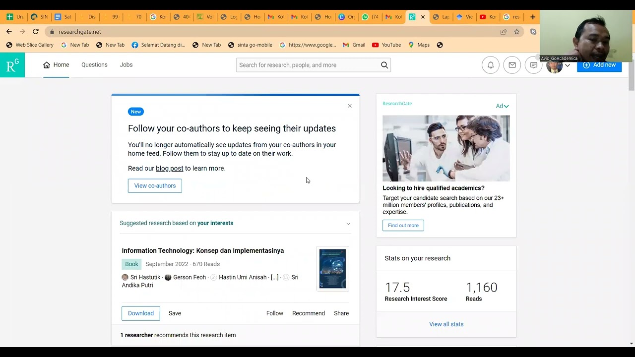 Solusi untuk Artikel yang tidak Terdeteksi Google Sholar | Cara upload Artikel ke Research gate