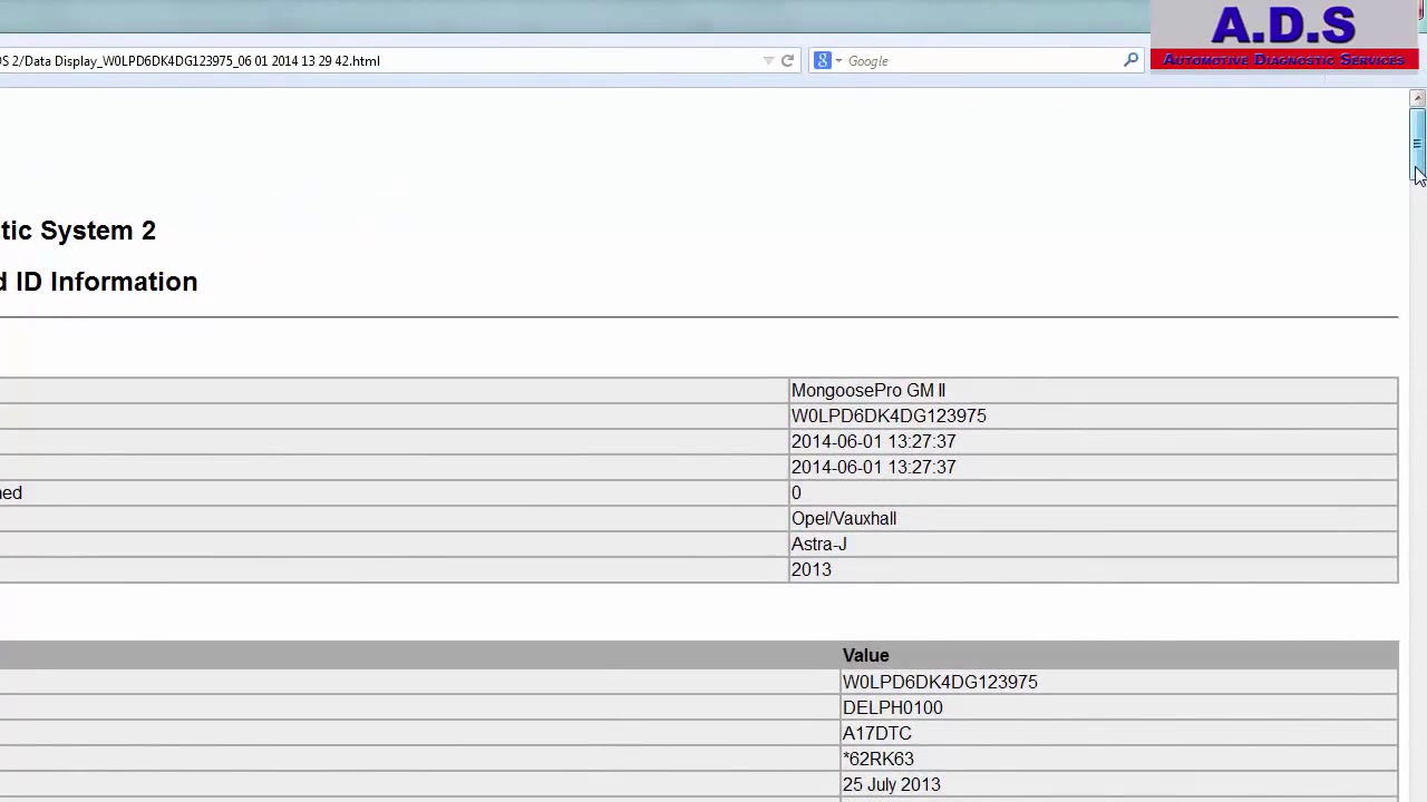Using the GDS2 diagnstic software with the Mongoose: vcm2obd2.com