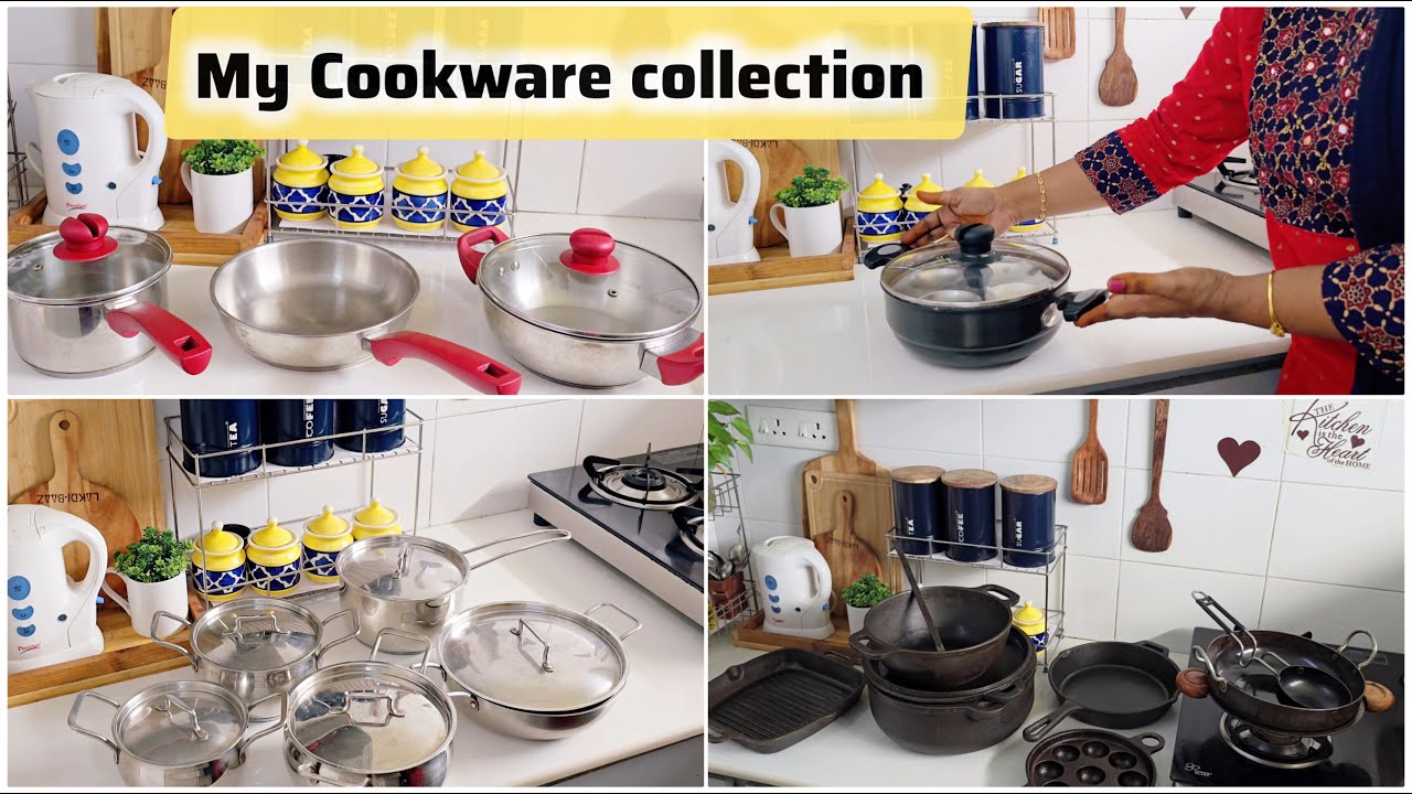 தமிழில்~My favourite Stainless Steel, cast iron cookware collection
