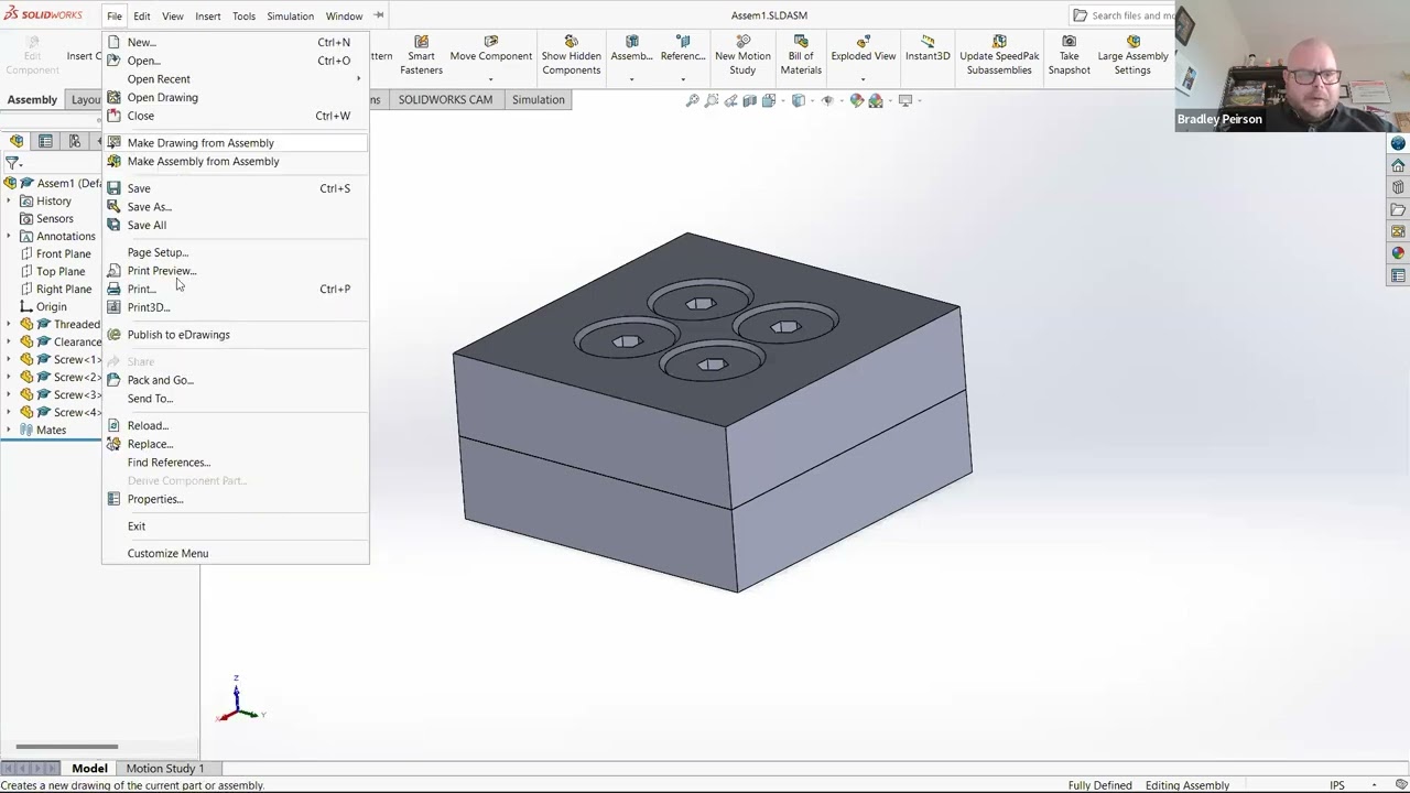 SolidWorks Basics: Using Pack and Go to Share Assemblies
