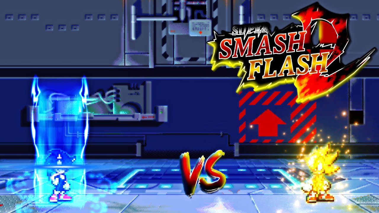 SSF2 Mods: Archie Super Sonic v2 vs OP Sonic v3