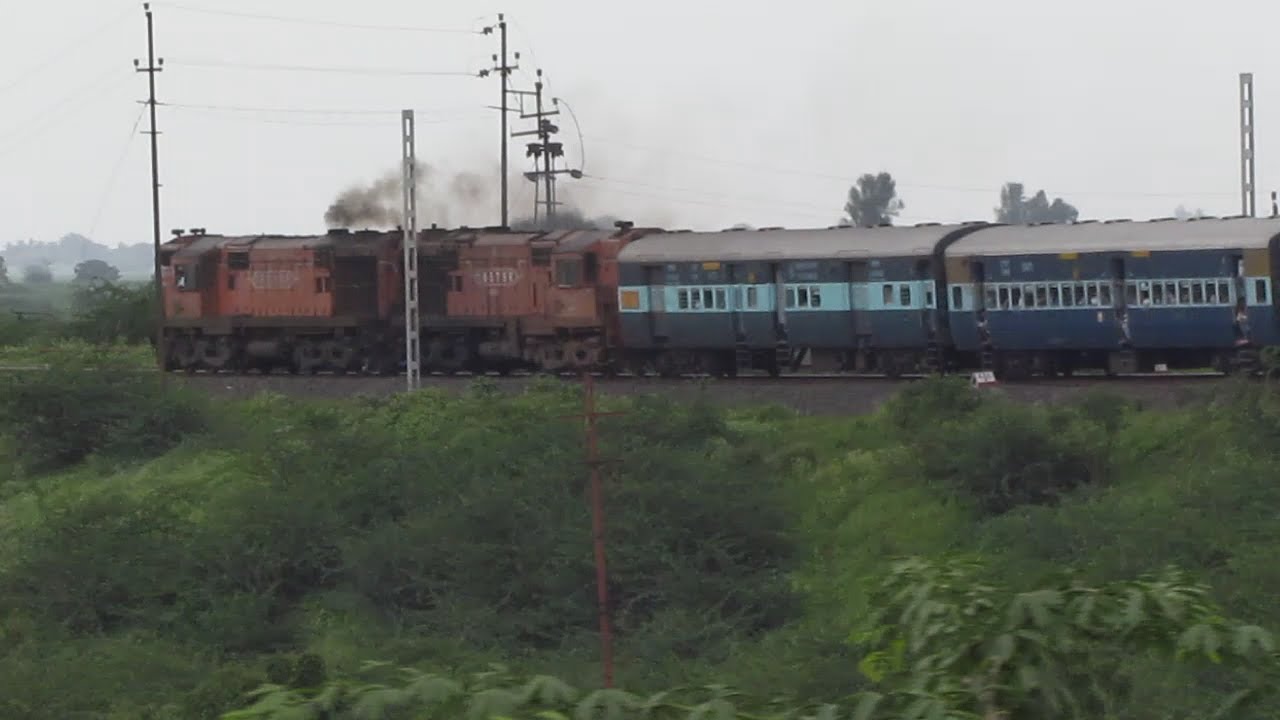 Twin Alco Power Karnataka Express : Daund Manmad Electrification..