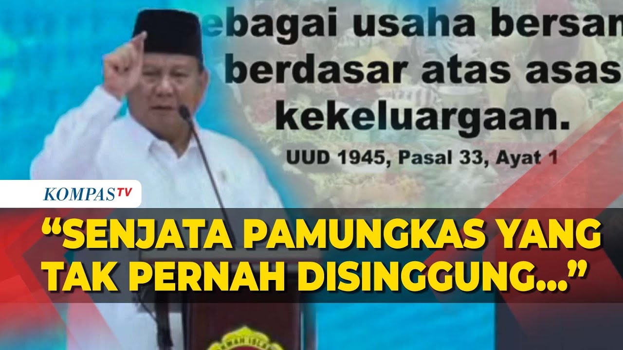 Kala Prabowo Singgung Soal Pasal 33 UUD 1945 saat Beri Sambutan di Rakernas LDII