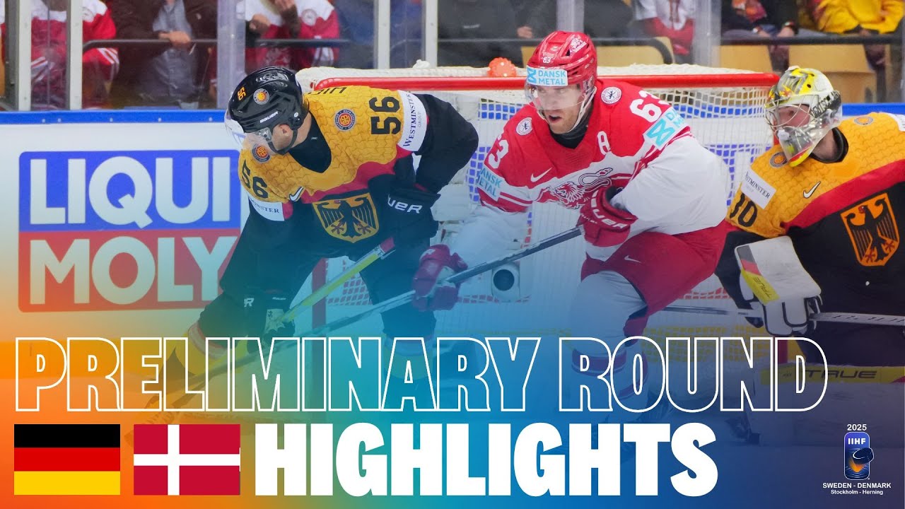 Highlights: GERMANY vs DENMARK | 2025 #MensWorlds #IIHF