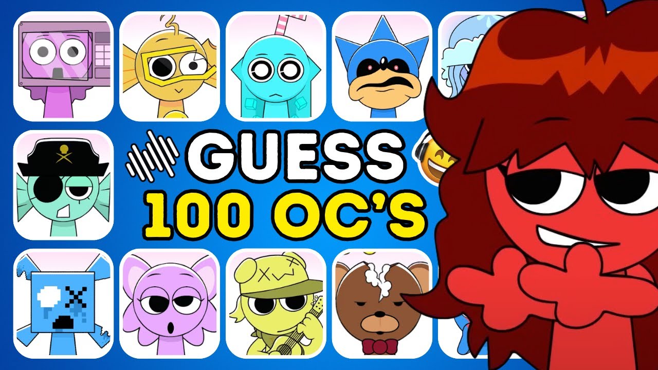 Guess 100 OC Sprunki Characters By VOICE 🔊 Aurelia 🪼 Girlfriend 😍 Sonic Exe 😈 Bailey 🐠