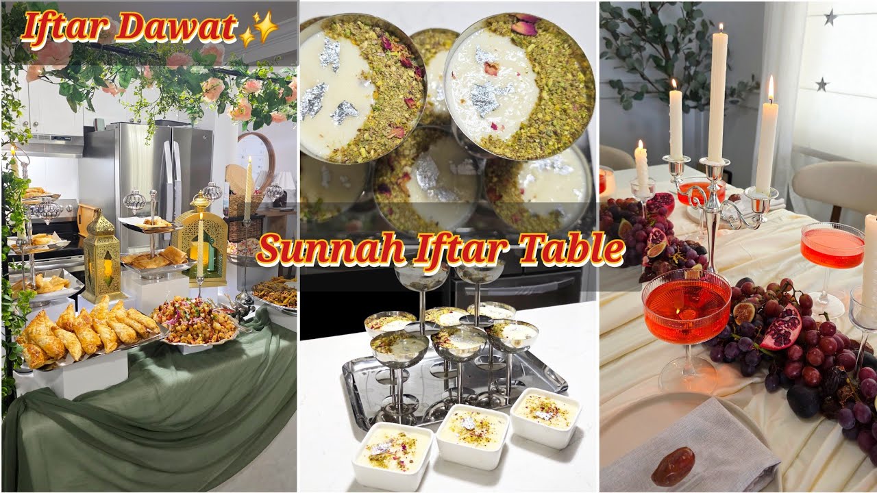 Hosting a Special Iftar Dawat | Sunnah Inspired Iftar Table Setup + Recipes