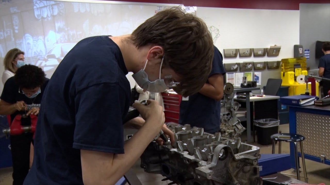 Hands-on training in automotive tech for NJ high schoolers