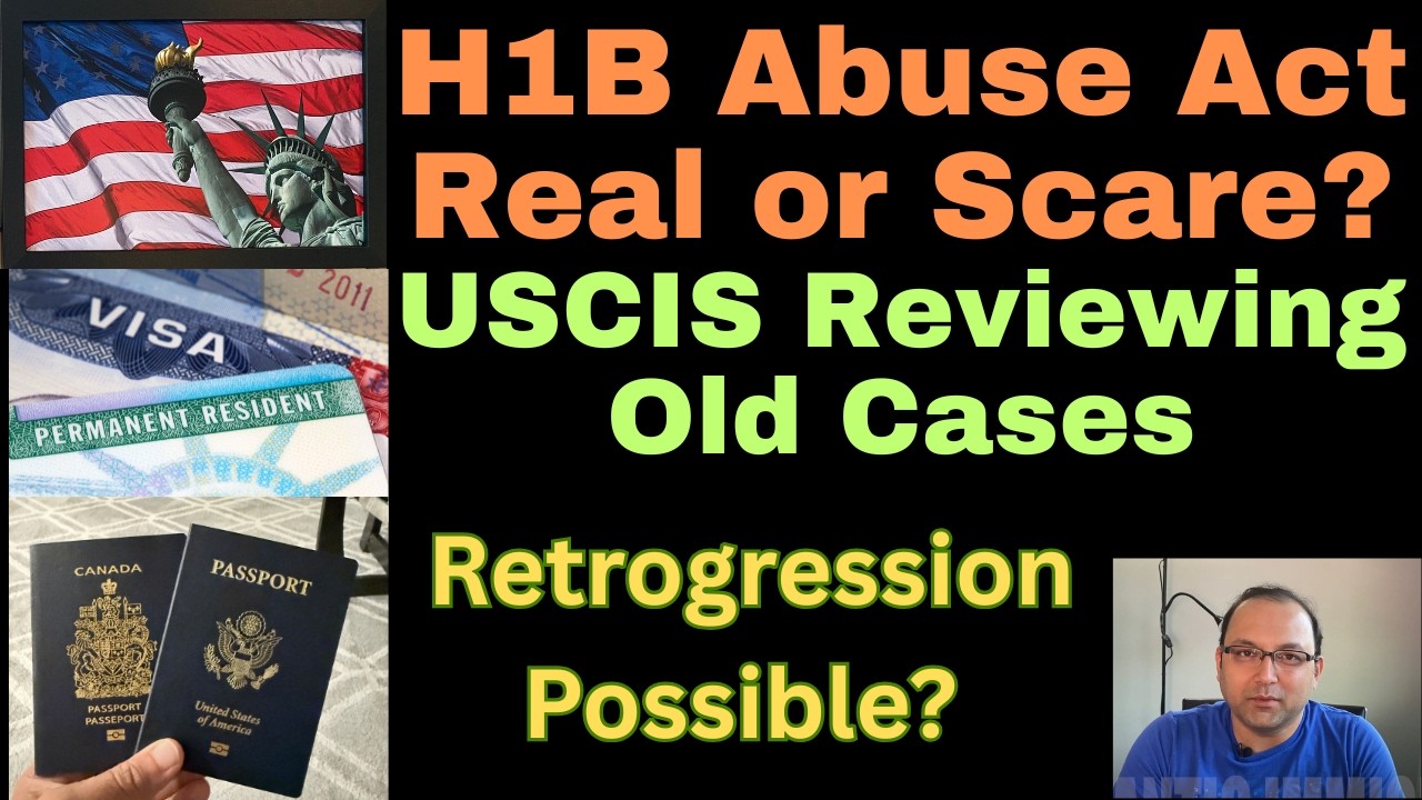 H1B Elimination Bill  - Retrogression clarification - Green card cases being reviewed