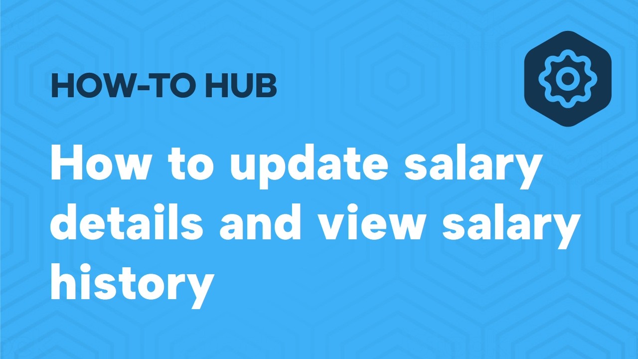 How to update salary details and view salary history CA