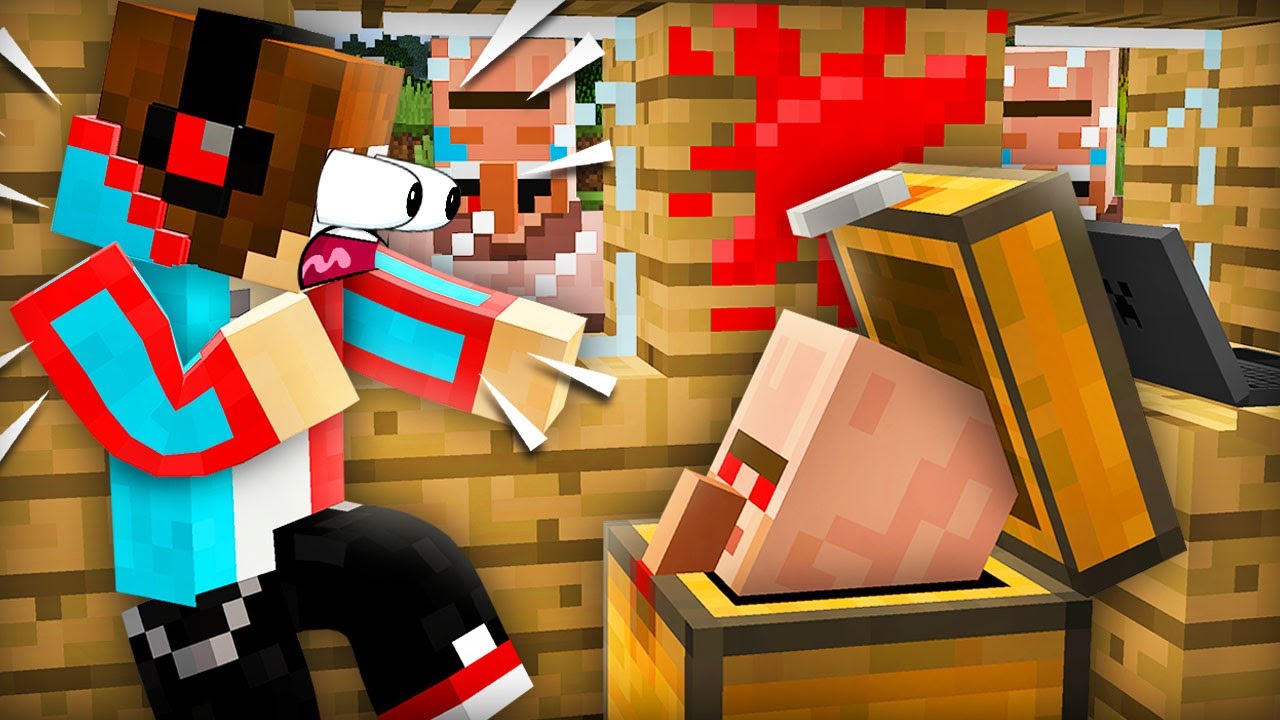 КАК ЖИТЕЛИ НАПУГАЛИ МЕНЯ В МАЙНКРАФТ | Компот Minecraft