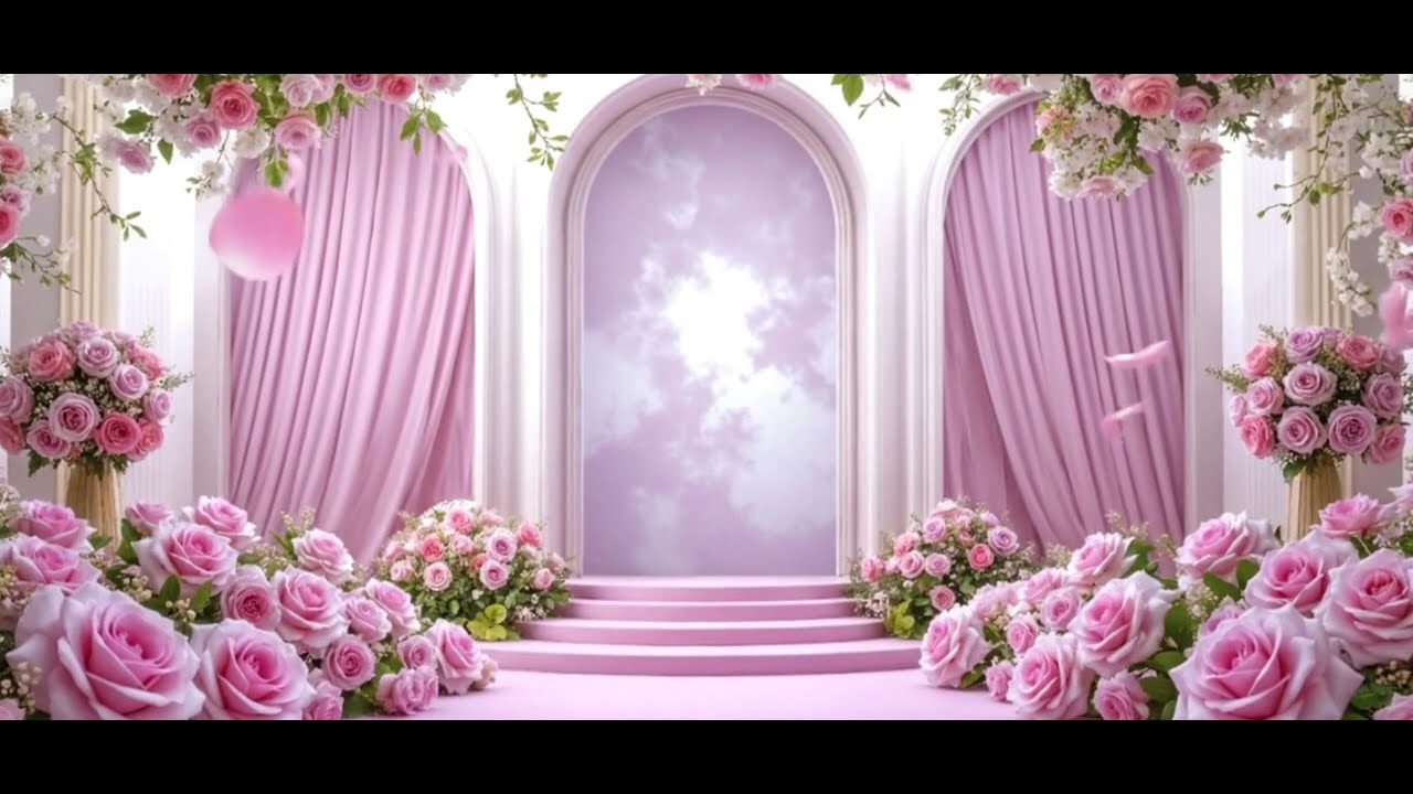 pink background wedding #weddingbackgrounds #animation #pink #pinkrose #wedding #gardenwedding