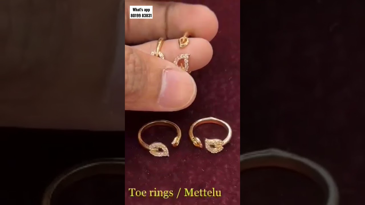 designer wear toe rings ✅ #trending #toering #toerings #jewellery #shorts