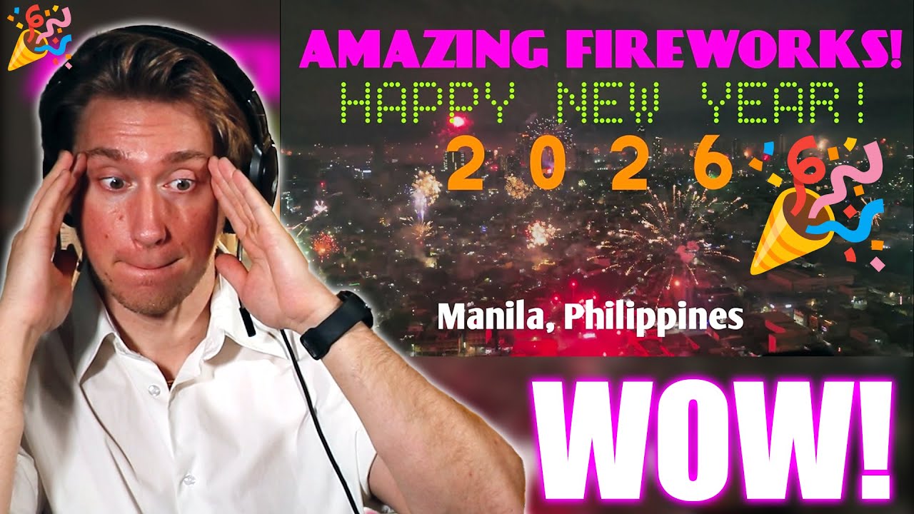 Manila Didn’t Disappoint! 🇵🇭✨ Ringing in 2026 with INSANE Fireworks | Philippines New Year Reaction