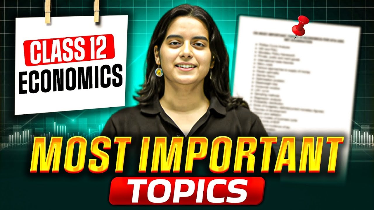 Class 12 Economics Important Topics | Class 12 Economics Imp Topics Chapter Wise | Board Exams 2026