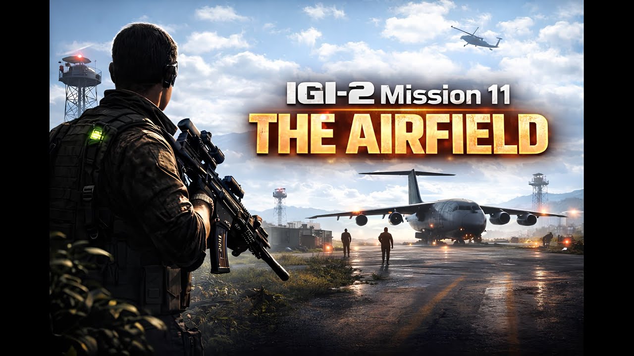 IGI-2 Mission 11: The Airfield – Full Stealth Walkthrough | No Alarms | Covert Strike Gameplay (HD)