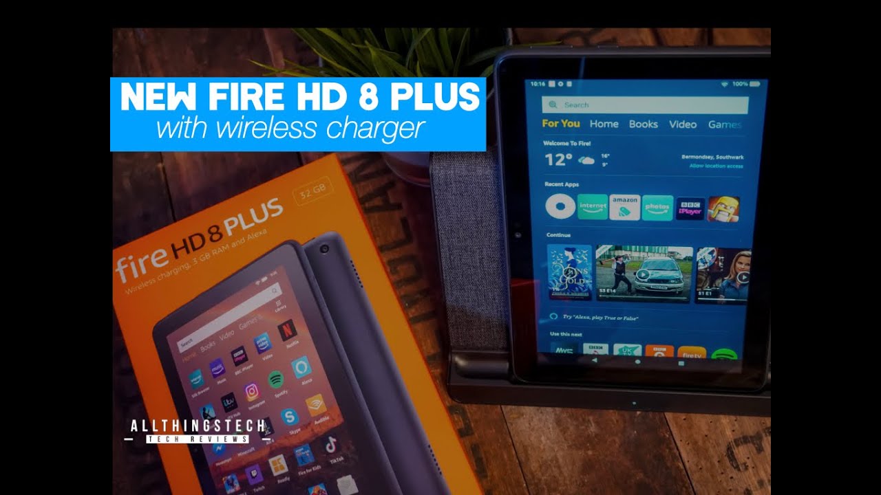 NEW Amazon Fire HD8 Plus Wireless Charging Tablet | Full Review and Unboxing