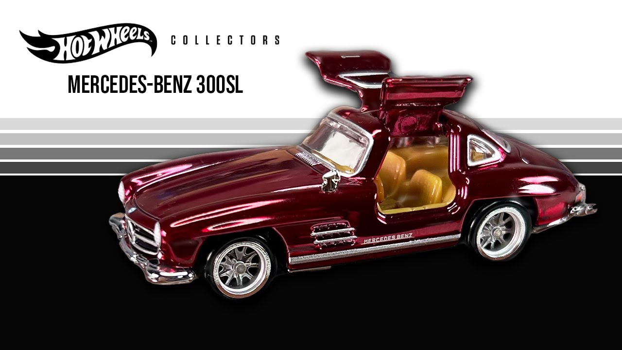 2023 Hot Wheels RLC Mercedes-Benz 300SL in Spectraflame Oxblood Red - Unboxing and Quality Review