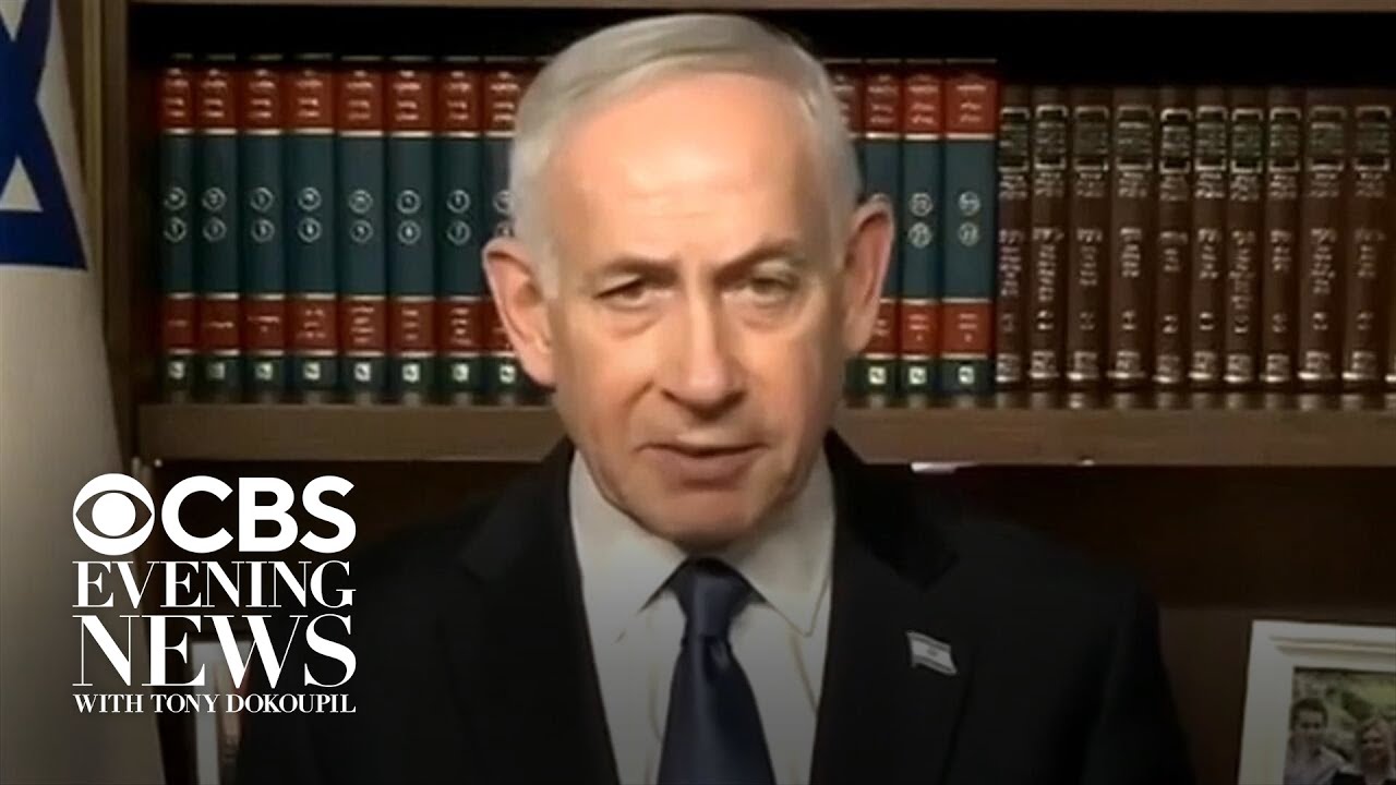 Israel's Benjamin Netanyahu says, 
