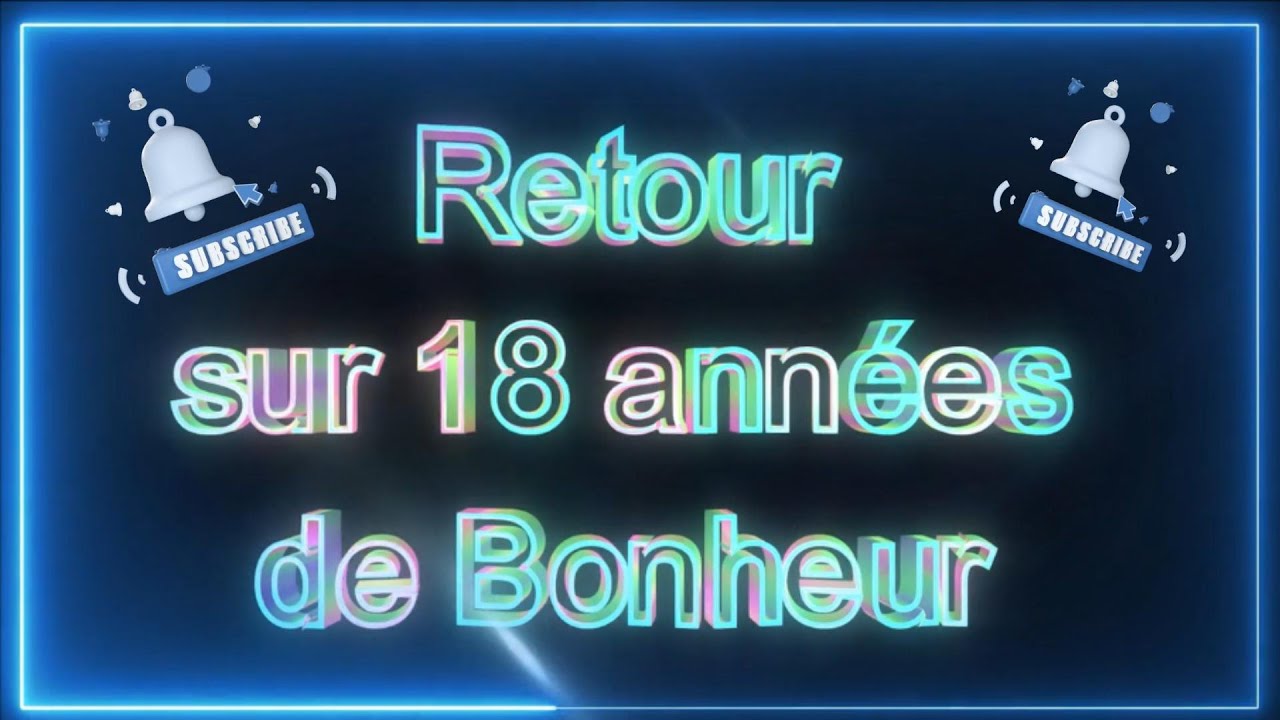 Montage photos diaporama Anniversaire 18ans