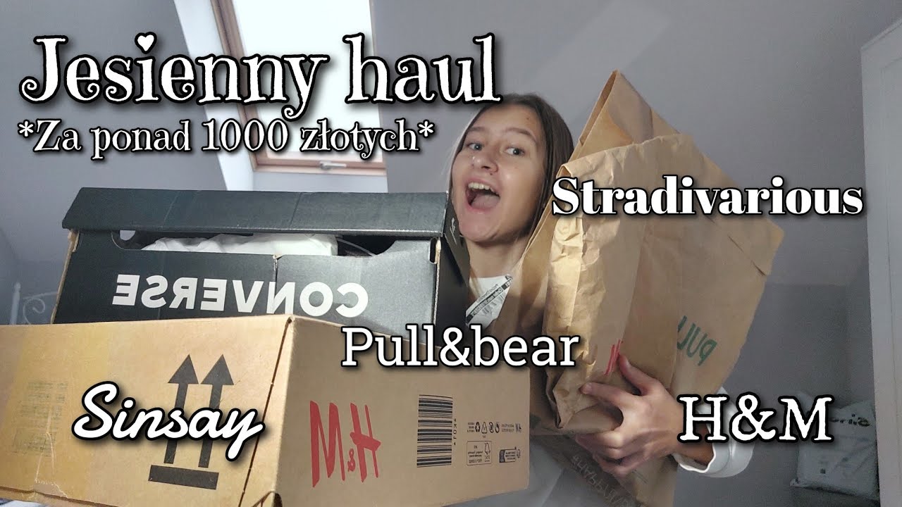 JESIENNY HAUL UBRANIOWY| Wydałam ponad 1000 złotych| H&M, Stradivarius, Pull&bear, Sinsay|