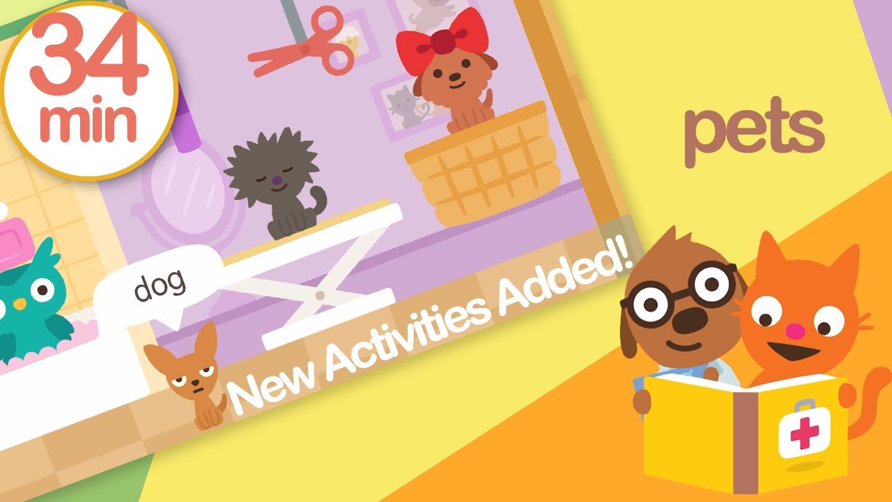 Sago Mini School PETS | New Early Learning Skills & Identifying Emotions | Best App for Kids