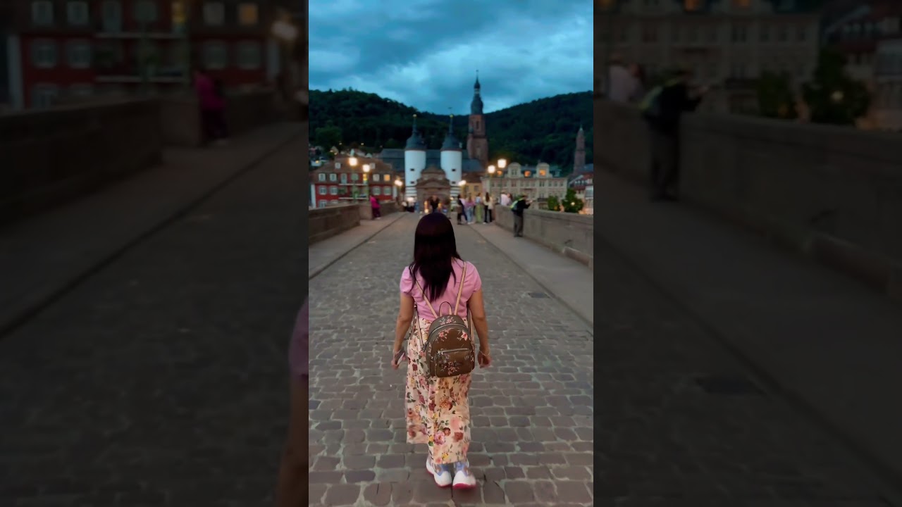 Walk Through Heidelberg Bridge #shorts #foryou #germany #ytshorts