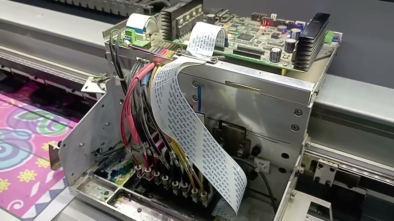 How to Clean Encoder Sensor || Thunder jet Eco Solvent Flex Machine || Dx5 Head GZ PRINTER
