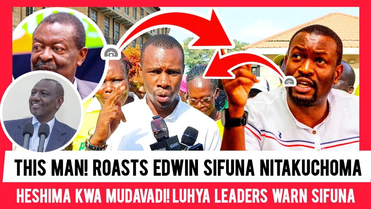 Luhya Leaders Warn Sifuna: Respect Musalia Mudavadi , usicheze na sisi