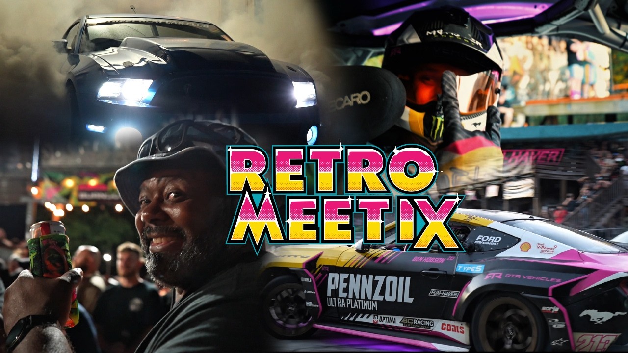 Mustang Week Retro Meet Part 2 | RTR Drift Ride-Along & Burnout Pit Madness