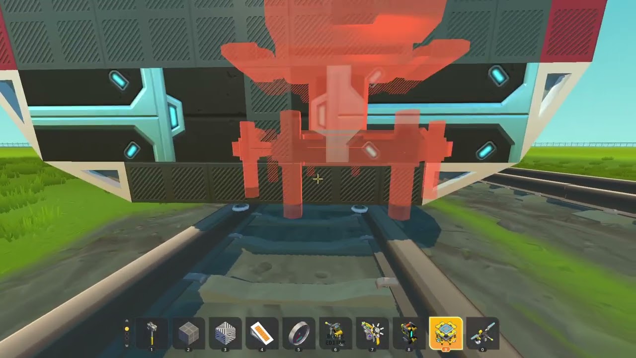 Дизайнем электровоз #scrapmechanic