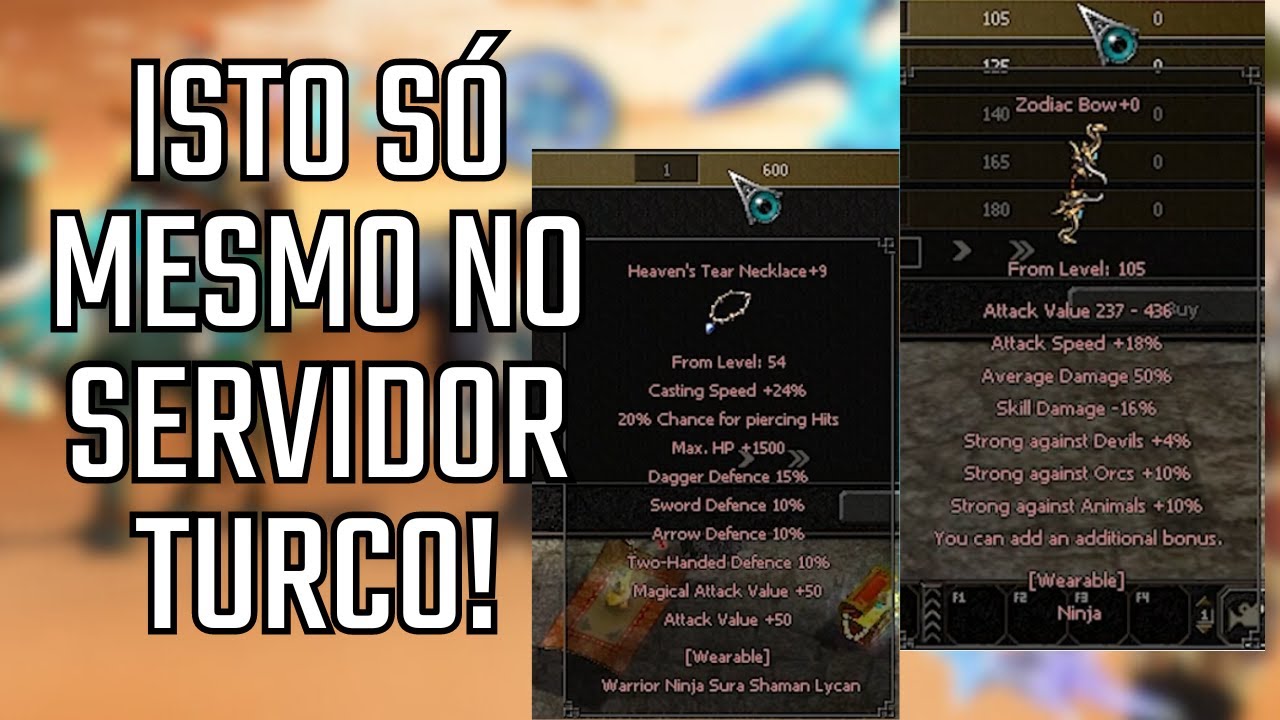 METIN2 | ARCOS 50DM 100W? 6/7 50VA 50VAM? ISTO É TURCO!