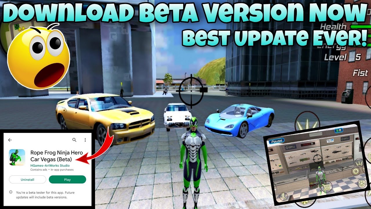 How To Download New Beta Version Of Rope Frog Ninja Hero || Best Update Ever
