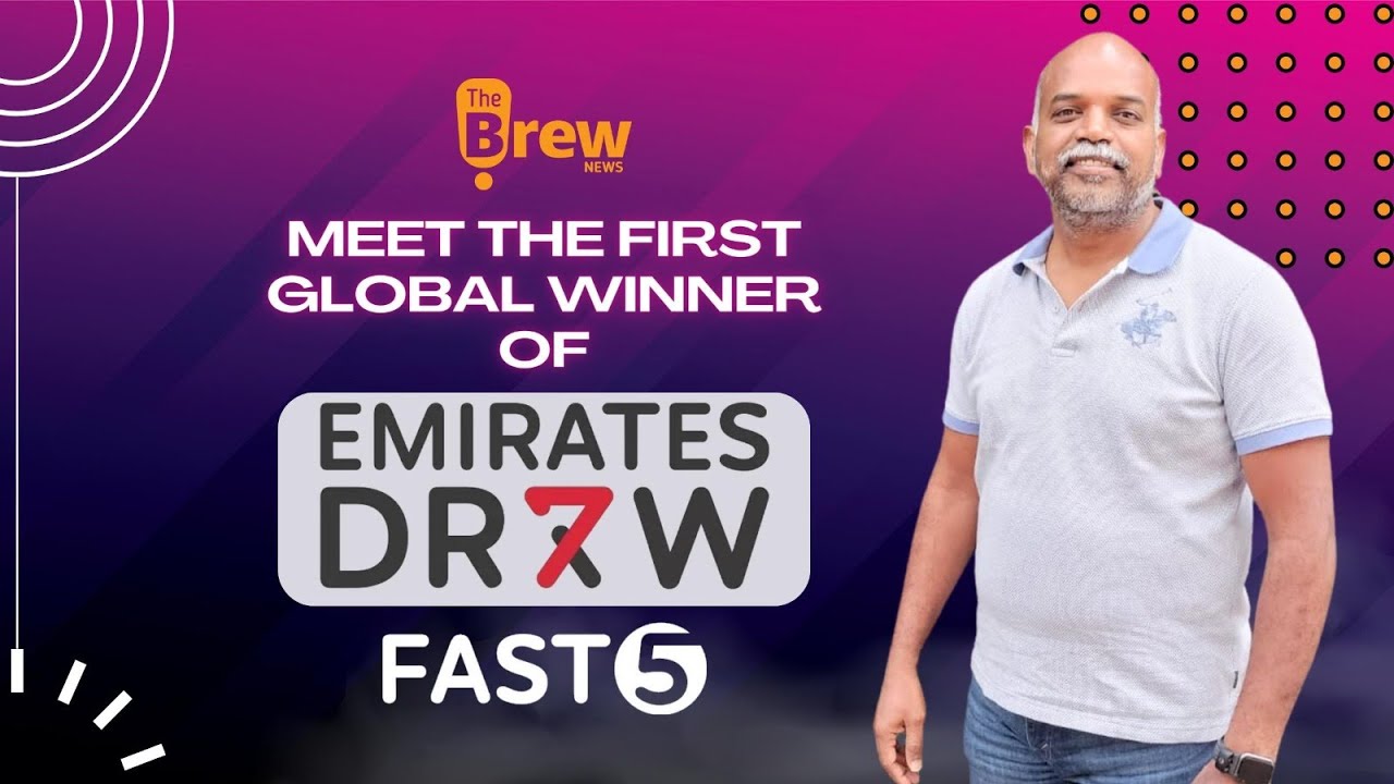 Indian man from India, wins Dubai raffle draw of AED 25,000/month for 25 years in Emirates Draw!