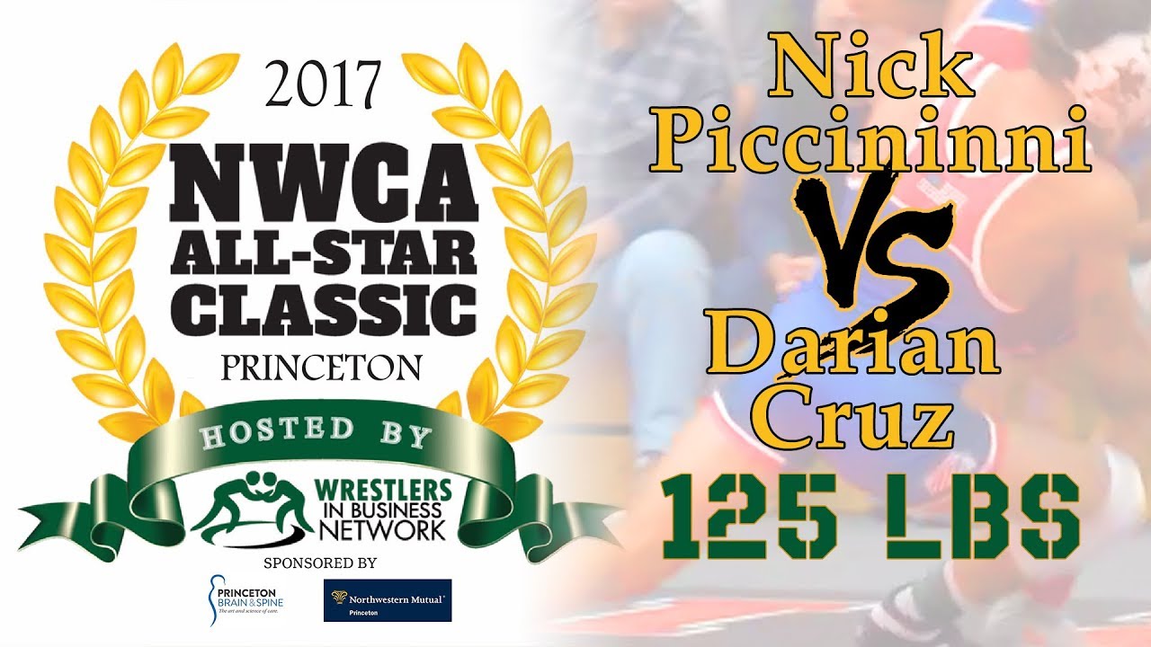 2017 NWCA All Star Classic - 125 - Nick Piccininni vs Darian Cruz