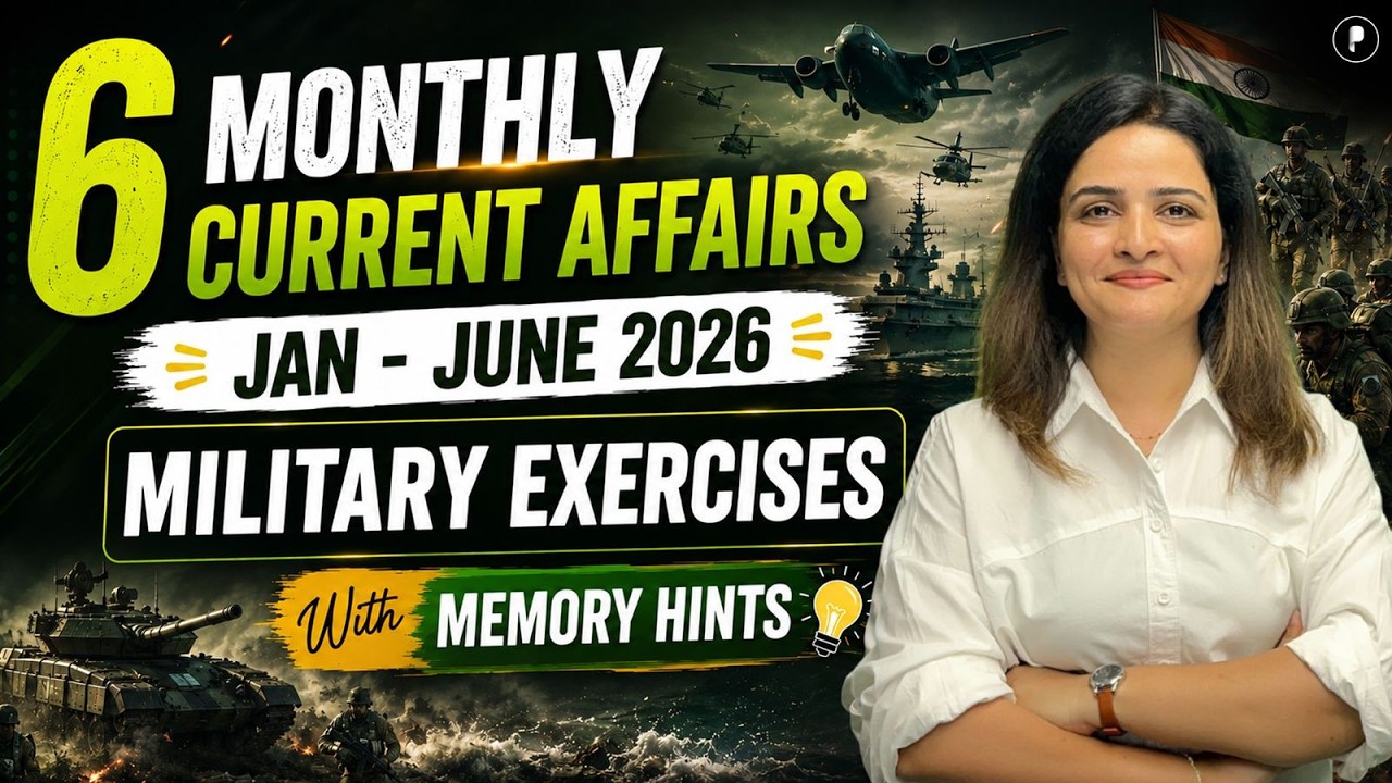 6 Months Current Affairs 2026 | Military Exercise Jan &ndash; June with Memory Tricks