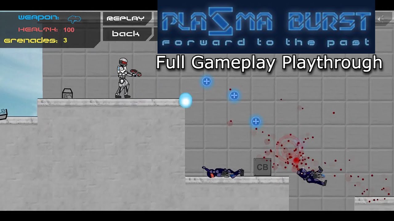 Plazma Burst Forward to the Past Full Gameplay Playthrough (Flash Game)